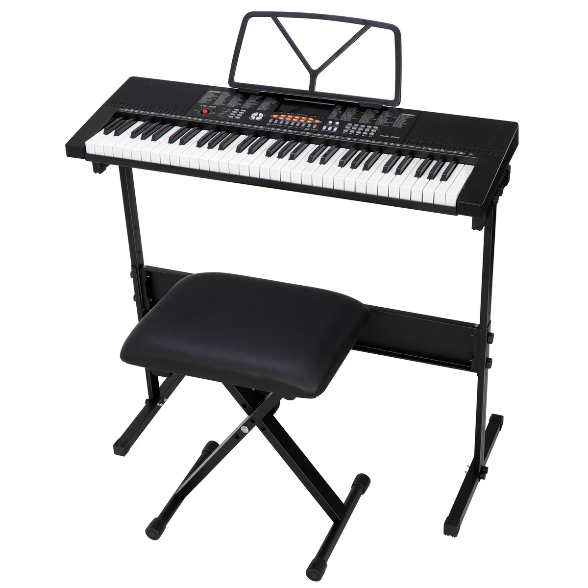 Electronic Keyboard Electric Digital Music Piano Organ with Stand