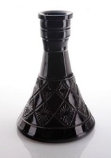 Nouveau vase de crystal NOIR décoratif pour chicha narghilé pyramide LARGE