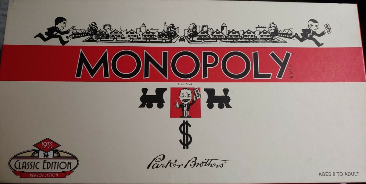 Monopoly 1935 Deluxe 1st First Edition Classic Board Game