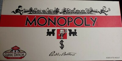 Monopoly 1935 Deluxe 1st First Edition Classic Board Game