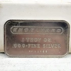 Vintage ENGELHARD 1 TROY oz .999 Silver Bullion PH OCTAGON LOGO BAR