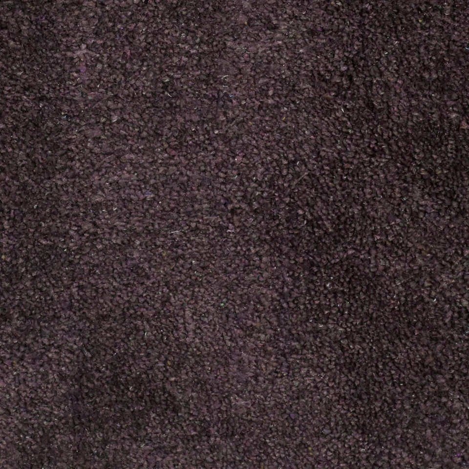 Alfombra cuadrada de mezcla de seda con telar anudado a mano ecológica marrón liso BBLSM111 Foto 3 de 4