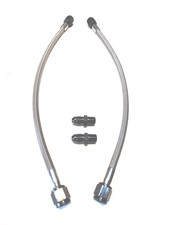 4an 18 Nitrous Stainless Hose 4an To 3an Black End With 4an 18 Npt Fitting 2pc