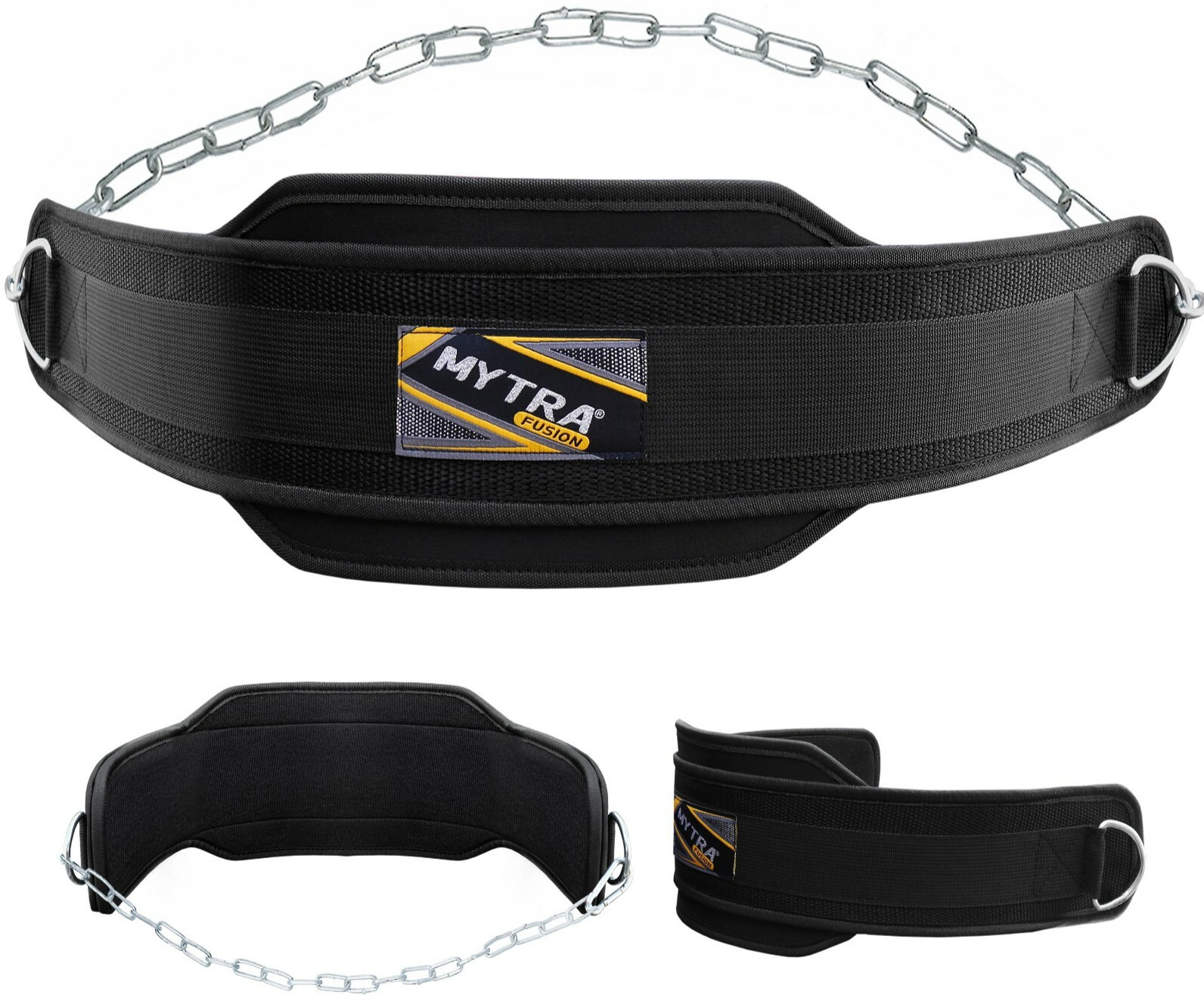 MYTRA Dipping Belt Weight Lifting Powerlifting Deadlifting Gym Belt Neoprene