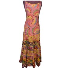 Farm Rio Women’s Mixed Prints Tiered Maxi Dress - Size Medium