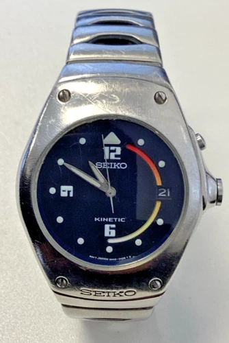 Seiko Arctura Kinetic Watch 5M42-0E39 By Jorg Hysek 1997 In Case