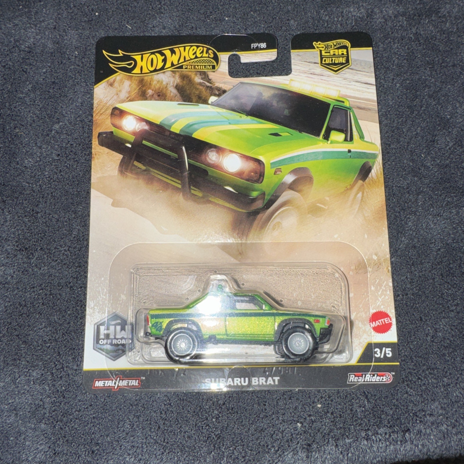 Hot Wheels Car Culture Off-road Subaru Brat Diecast Miniature Car JBK72
