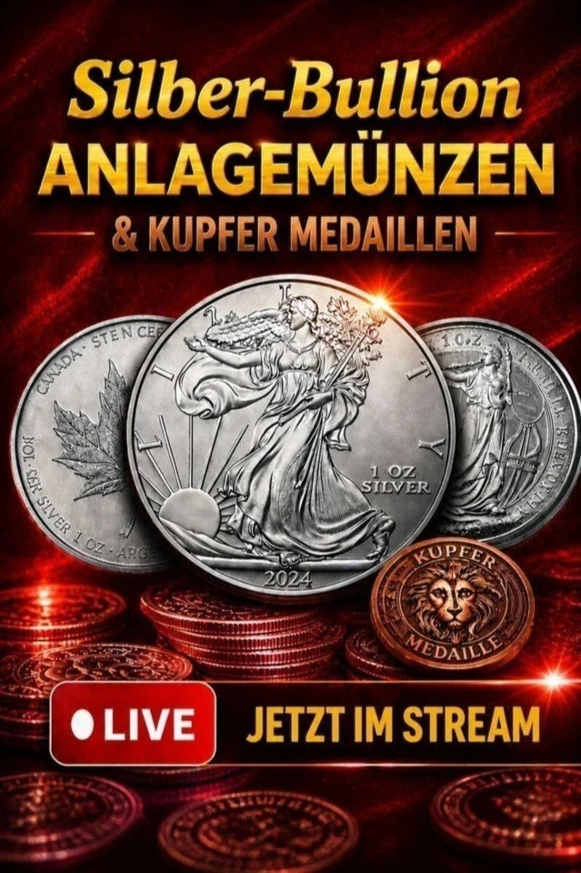 🔥 Silber, Gold & Kupfer Münzen & Medaillen