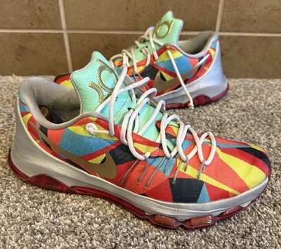 NIKE iD By You KD 8 818303-997 One-Off Rare Red Sole Size 11 Multi-color