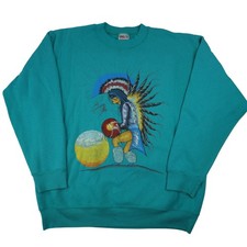 Vintage 90s Native American Sun Graphic Sweatshirt
