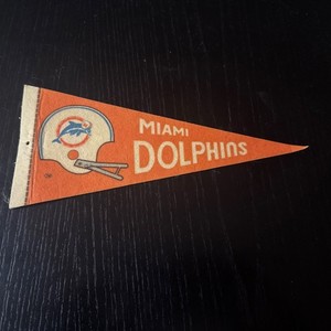 Miami Dolphins Felt Vintage Pennant 9" NFL Football