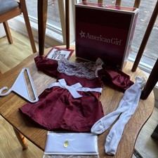 American Girl Samantha Cranberry Holiday Christmas Dress