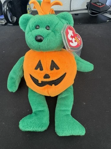 Ty Beanie Babies - Tricky the Bear - Vintage 2002-2003) Halloween New-Mint