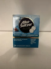 Alka-seltzer Plus PowerFast Fizz, Cough & Chest Congestion Medicine 24ct EXMAR25