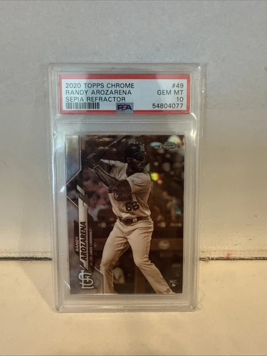 2020 Topps Chrome - Randy Arozarena #49 Sepia Refractor (RC)