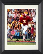 Jan Stenerud signed Kansas City Chiefs NFL 8x10 Photo Framed- COA (HOF)