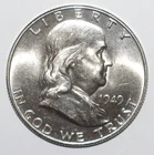1949 Franklin Half Dollar FBL BU BRILLIANT UNCIRCULATED (H265)