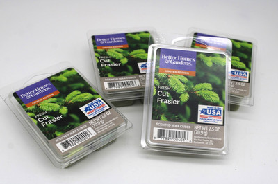 Lot of 2 Better Homes Gardens Scented Wax Cubes Fresh Cut Frasier 2.5 oz