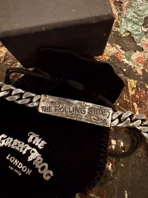 Rolling Stones X The Great Frog Sterling Silver ID Bracelet