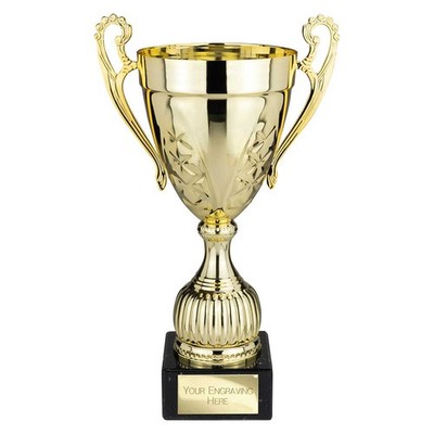 R4US Trojan Winner Cup Trophy Award Gold 335mm personalisiert kostenlose Gravur