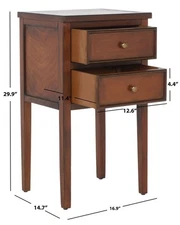 Safavieh TOBY ACC TABLE W STORAGE DRWRS, Reduced Price 2172772579 AMH6625F