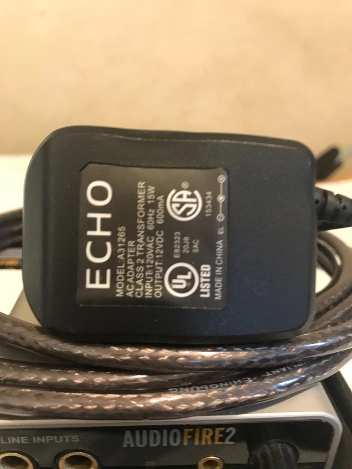 Echo 2 Digital Audiofire 2. Unit with OS + fire wire cable Clean w/box  Save Big - Image 4 of 4