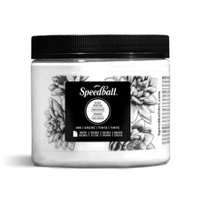 Speedball Water-Soluble Block Printing Ink 16 oz. White