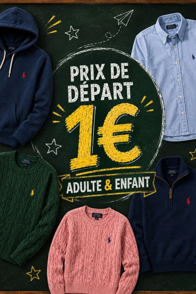 Ralph Lauren Adulte & Enfant | Chemise Pull Sweat Polo