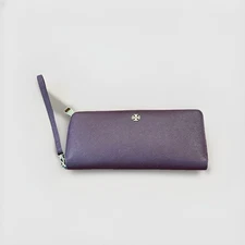 Tory Burch Perforated Leather Passport Wristlet Wallet