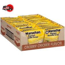 Ramen Creamy Chicken, Instant Ramen Noodles, Ready to Eat Meals, 3 Oz, 24 Count