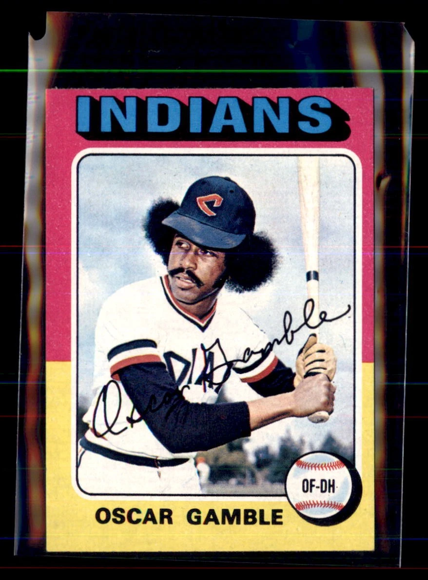 1975 Topps Mini Oscar Gamble Cleveland Indians #213