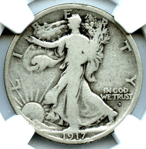 1917-D Walking Liberty Half Dollar, NGC VG 8