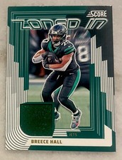 2025 Panini Score - Zoned In - BREECE HALL Memorabilia Insert #ZON-BHL | NY Jets
