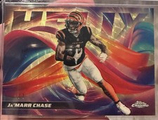 Marketplace image: 2025 Topps Chrome Ja’Marr Chase HELIX  Case Hit HX-8 Superfractor 1/1 Bengals