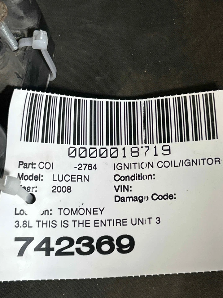 Fits 2006-2008 Buick Lucerne Ignition Unit and Coils OEM:10472401 - Image 4 of 4