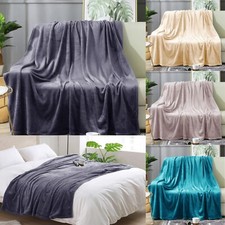 Faux Fur Fleece Throw Soft Warm Mink Large Sofa Bed Blanket Double King Sizes