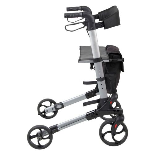 Days Deluxe Lightweight Rollator - Lockable Loop Brakes, Built-in Rest Seat - Picture 10 of 11