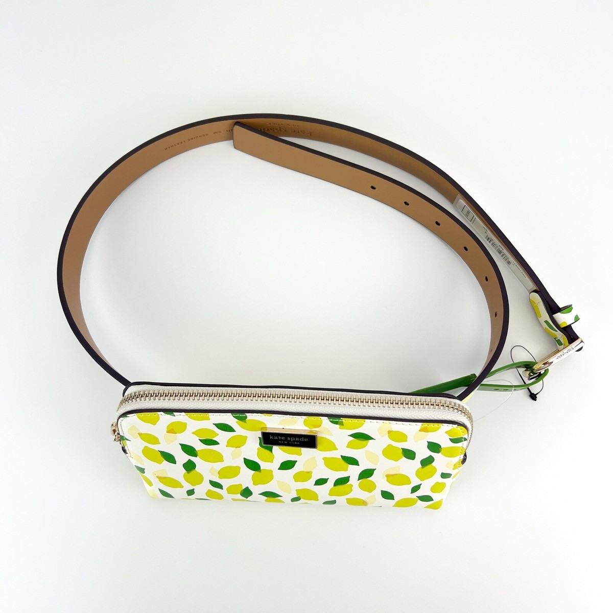 ♠️ kate spade ♠️ ? lemon ? belt pouch / bag NWT Kate Spade zip top leather belt bag Fanny Pack NWT Lemon  main image 2
