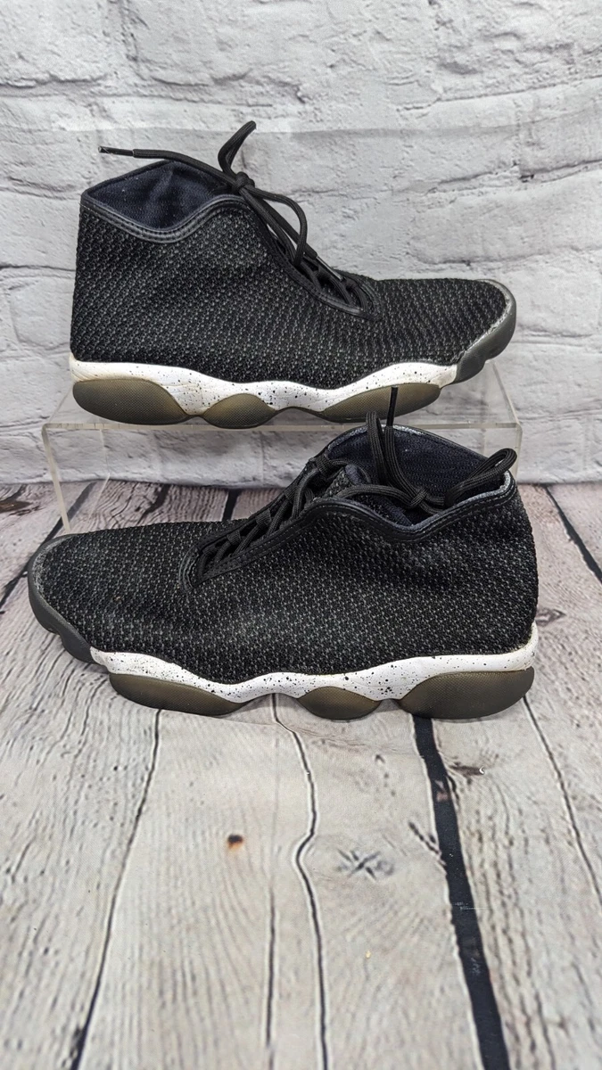 Nike Mens Jordan Horizon 823581 012 Black White Shoes Size 9.5 Read fully