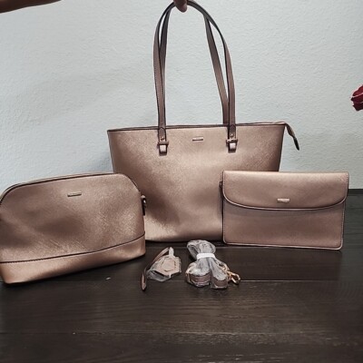 LOVEVOOK Handbag Fashion Tote Bags Shoulder Bag Top Handle Satchel Purse Set 3