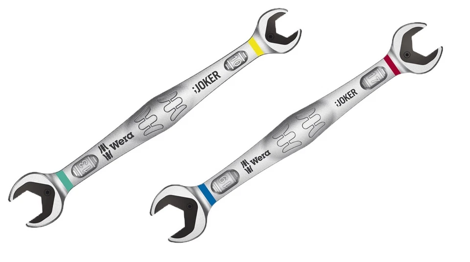 Wera JOKER 2 Piece Double Open End Spanner Set 10x13mm & 17x19mm
