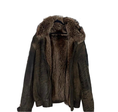 Vintage Reversible Fur Leather Jacket 