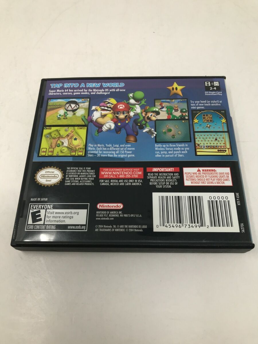 Nintendo DS Super Mario 64 DS CASE ONLY NO GAME