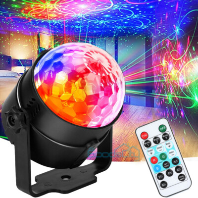 RGB Disco Party Light LED Stage Ball Lights KTV Strobe DJ Sound Activated Lamp