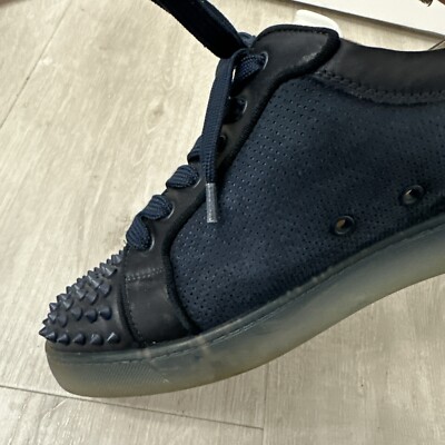 Christian Louboutin Men's Blue Sneakers With Spikes 44.5 | eBay