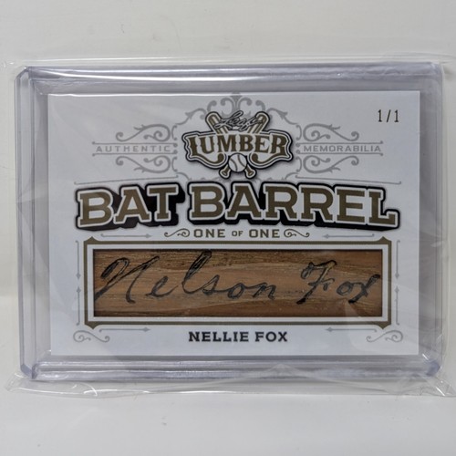 Nellie Fox #BB-75 2024 Leaf Lumber Bat Barrel card