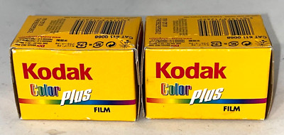 2 x Kodak Color Plus 200 ISO, 24 Exposure 35mm Film Expired 2010 NEW NOS F/S!