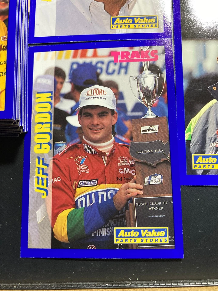 1994 NASCAR Traks Auto Value Parts Stores Complete Set 51 Gordon Allison Gibbs + - Image 2 of 4