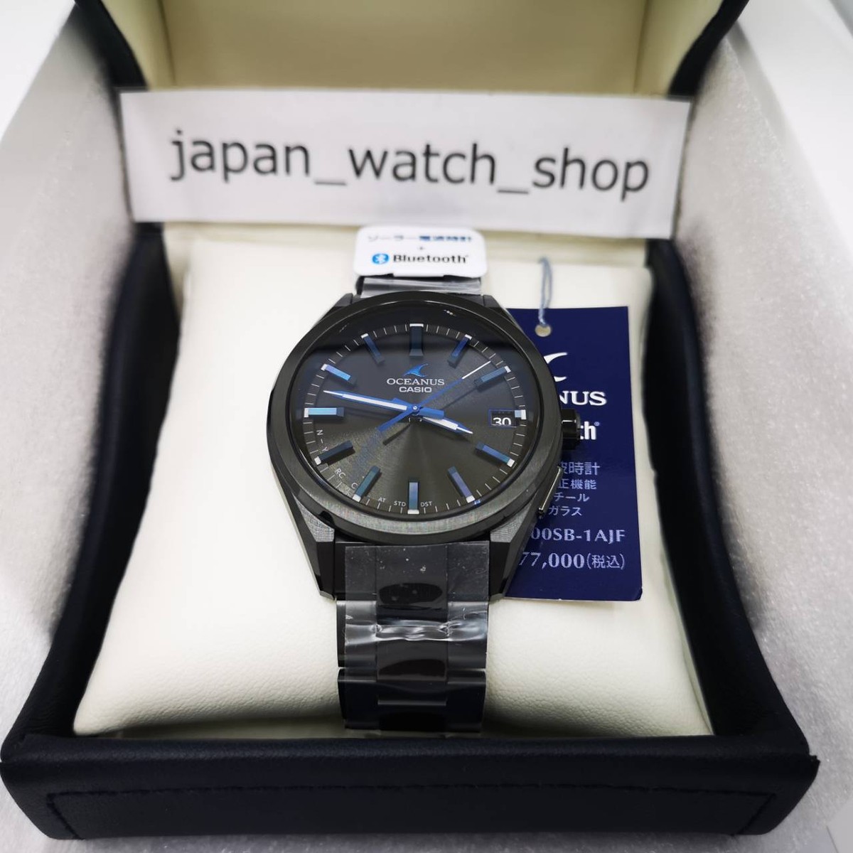 CASIO OCEANUS CLASSIC LINE OCW-T200SB-1AJF Blue Black Men's Watch