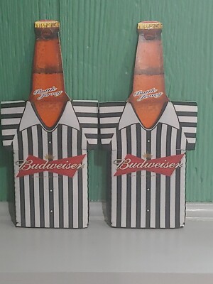 pair of 12oz  Budweiser Bottle Kolder koozie Beer Cooler